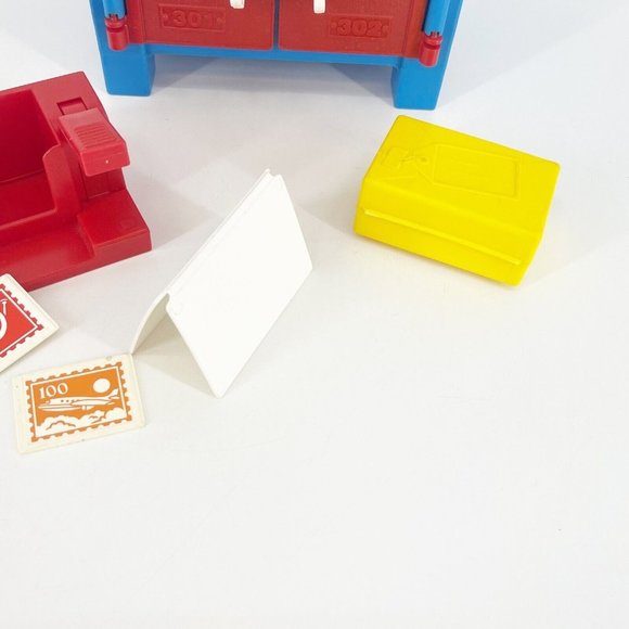 Fisher Price Vintage Post Office Playset 1989 #2020 Incomplete See Pics - Picture 9 of 11